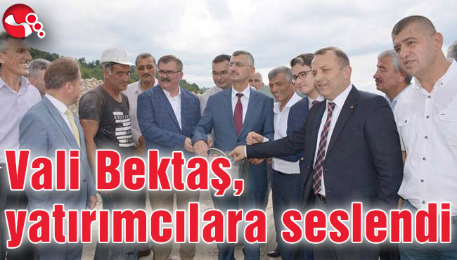Vali Bektaş, yatırımcılara seslendi
