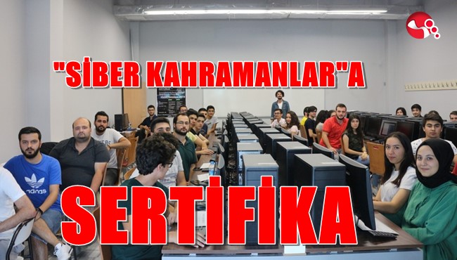 Siber Kahramanlara sertifika