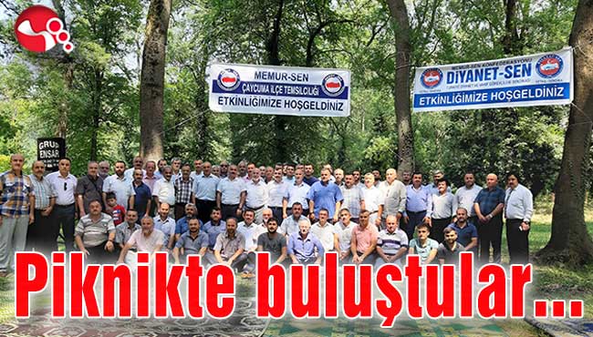 Piknikte buluştular...