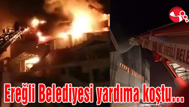 Ereğli Belediyesi yardıma koştu…