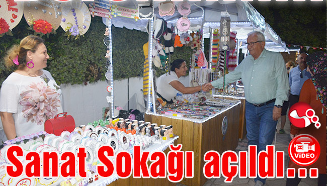Sanat Sokağı açıldı…