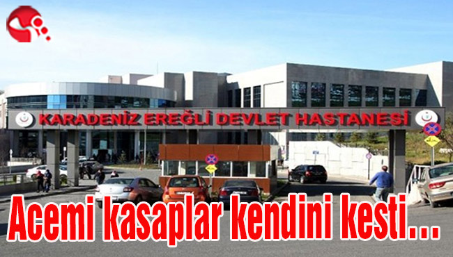 Acemi kasaplar kendini kesti…