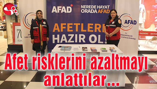 Afet risklerini azaltmayı anlattılar…