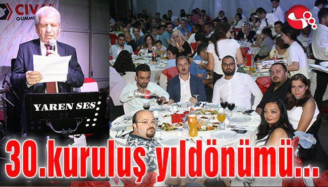 30. kuruluş yıldönümünü personeli ile kutladı...