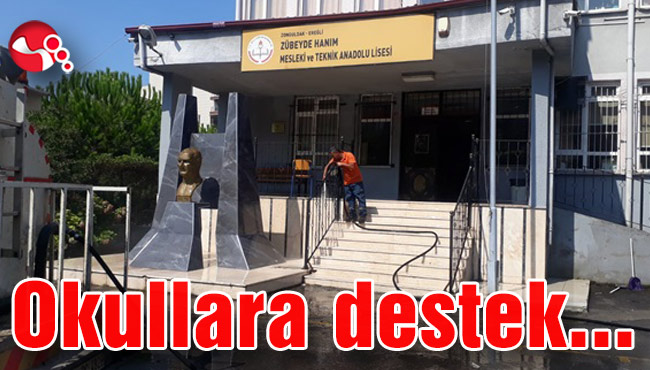 Ereğli Belediyesi'nden okullara destek...