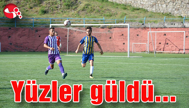 Hazırlık maçında yüzler güldü...