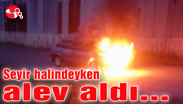Seyir halindeyken alev aldı…