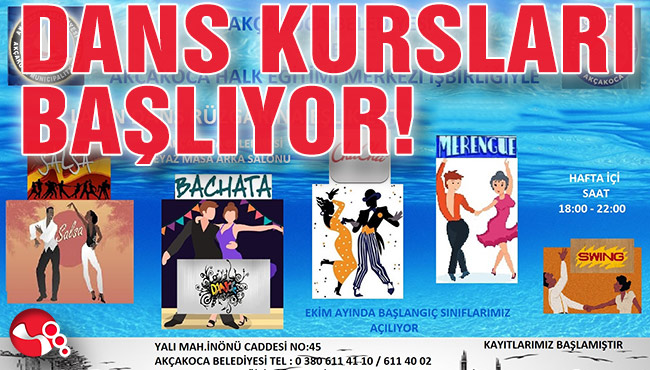 DANS KURSLARI BAŞLIYOR!