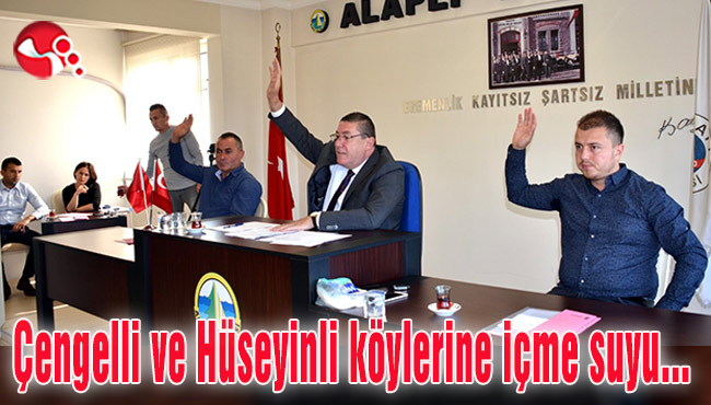 Çengelli ve Hüseyinli köylerine içme suyu...