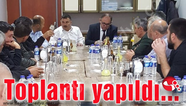 Esnafla toplantı....