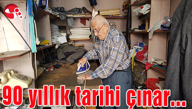 90 yıllık tarihi çınar...