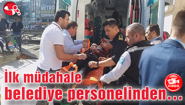 İlk müdahale belediye personelinden…