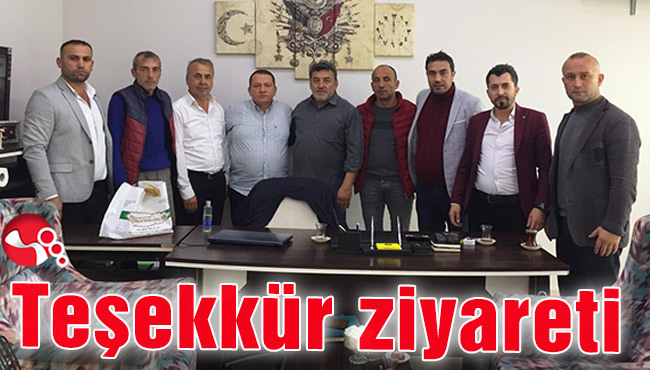 Alaplı Gazeteciler Derneği'nden teşekkür ziyareti