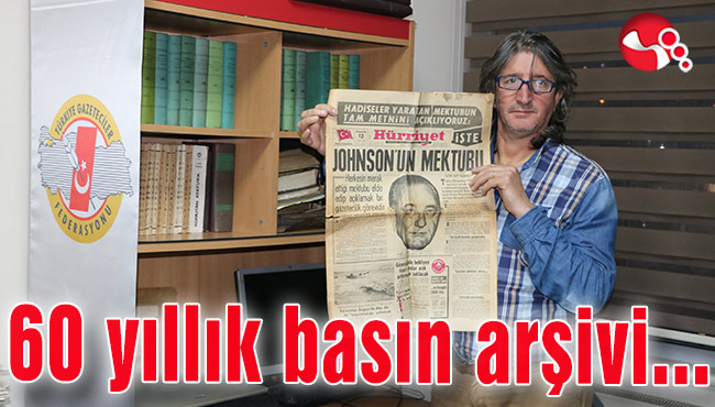 60 yıllık basın arşivi yeni nesile aktarılacak...