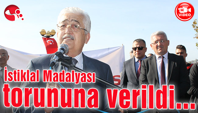 İstiklal Madalyası torununa verildi...