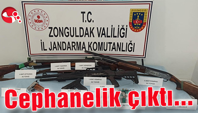 Evden cephanelik çıktı...