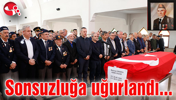 Kore gazisi sonsuzluğa uğurlandı...