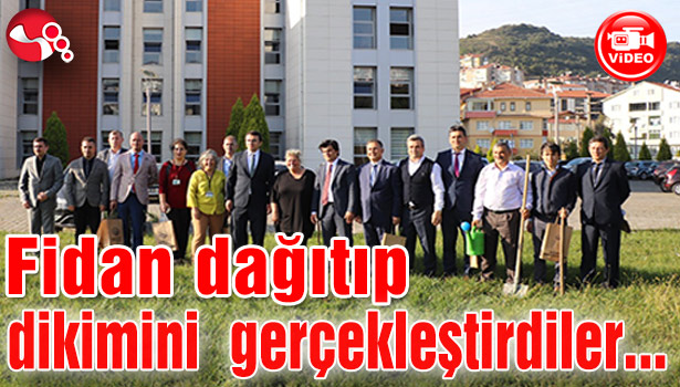 Fidan dağıtıp dikimini gerçekleştirdiler…