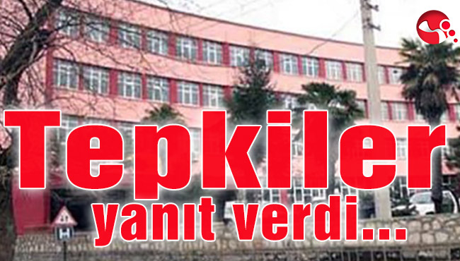 Tepkiler yanıt verdi...