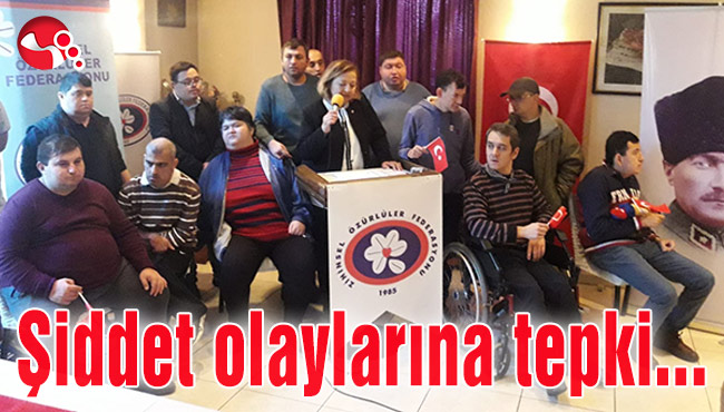 Şiddet olaylarına tepki...