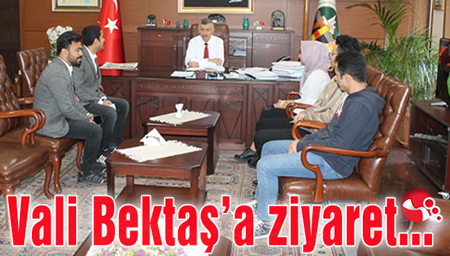 Mısırlı öğrencilerden Vali Bektaş’a ziyaret..