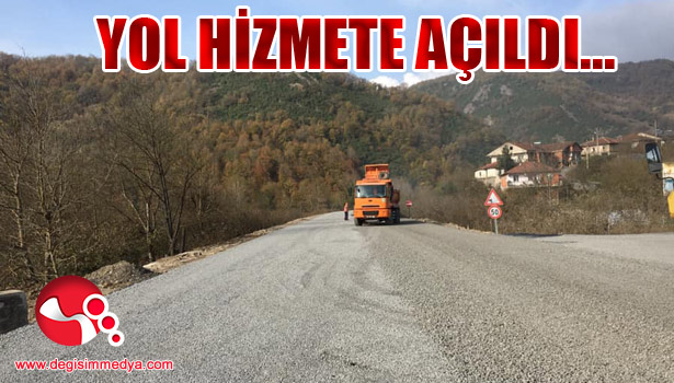 Asfalt tamamlandı… Yol hizmete açıldı…
