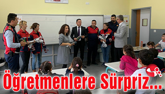 İtfaiyecilerden Öğretmenlere Sürpriz...