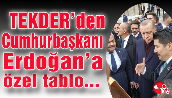 TEKDER’den Cumhurbaşkanı Erdoğan’a özel tablo...