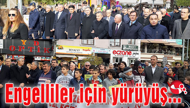 Engelliler için yürüyüş...