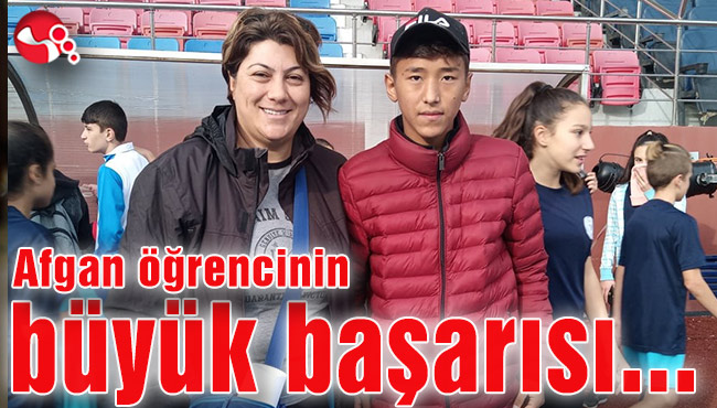 Afgan öğrencinin büyük başarısı...