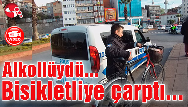 Alkollüydü... Bisikletliye çarptı...