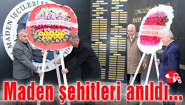 Maden şehitleri anıldı...