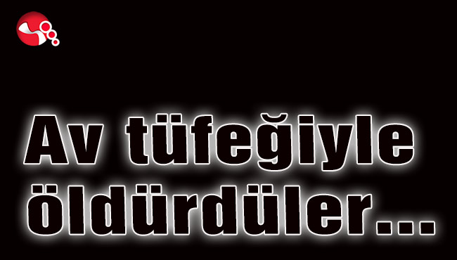 Av tüfeğiyle öldürdüler...