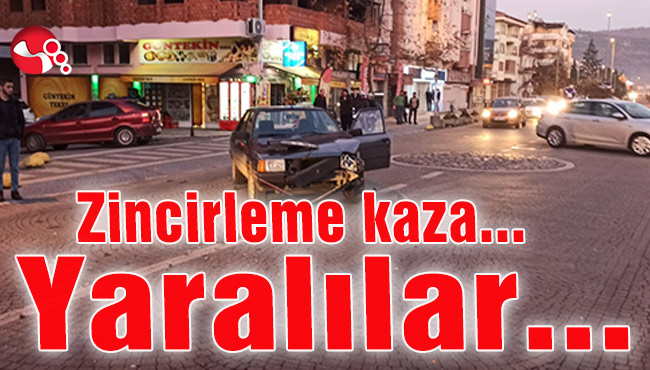 Trafik kazası... Yaralılar...