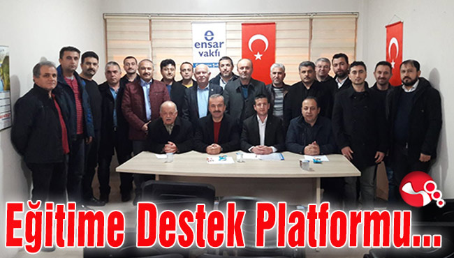 Eğitime Destek Platformu toplantıları...