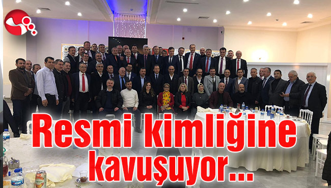 Resmi kimliğine kavuşuyor...