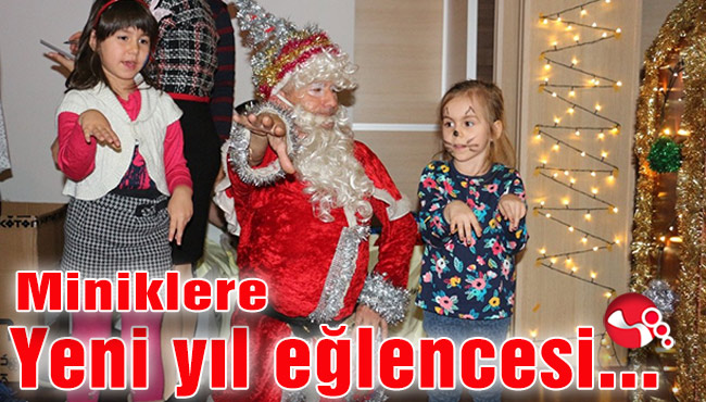 Miniklere yeni yıl eğlencesi...