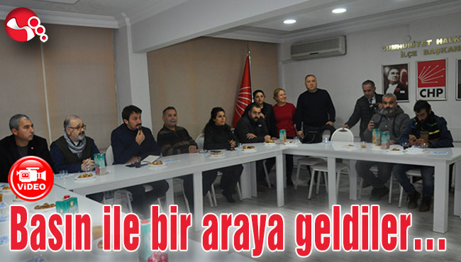Basın ile bir araya geldiler…
