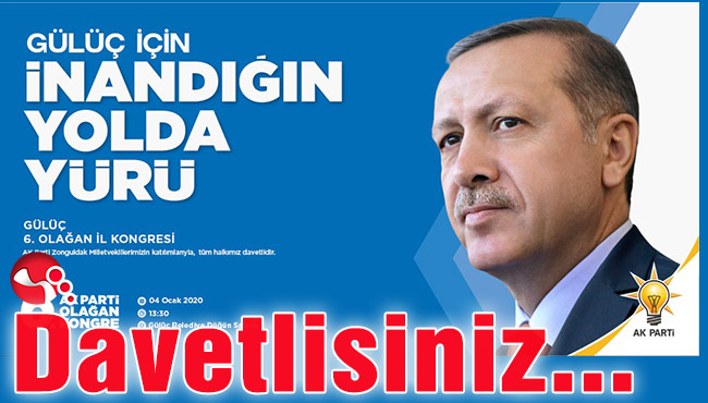 6. olağan kongreye davetlisiniz...