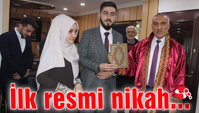 İlk resmi nikah...