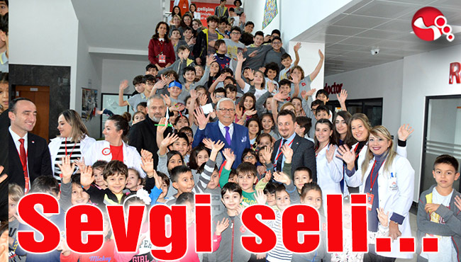 Öğrencilerden Posbıyık’a sevgi seli...