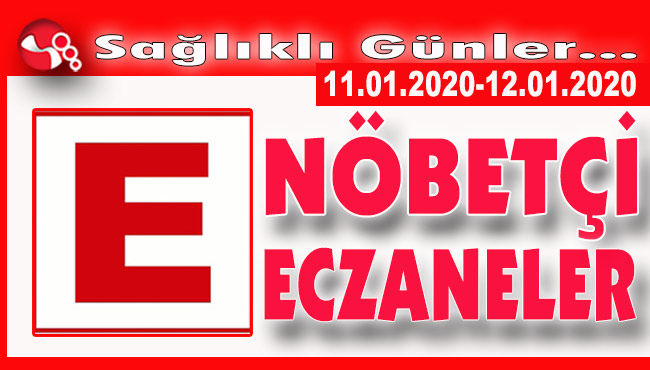 Haftasonu nöbetçi eczaneler...