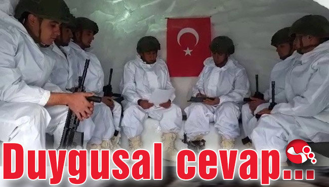Mehmetçik’ten duygusal cevap…