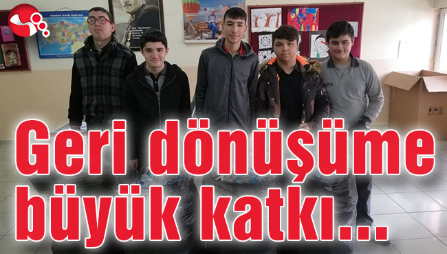 Geri dönüşüme büyük katkı