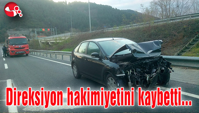 Direksiyon hakimiyetini kaybetti...