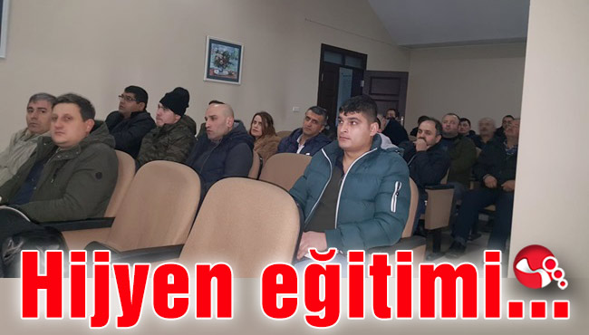 Hijyen eğitimi verildi…