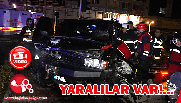 AYNI KAVŞAK, YİNE KAZA; 6 YARALI...