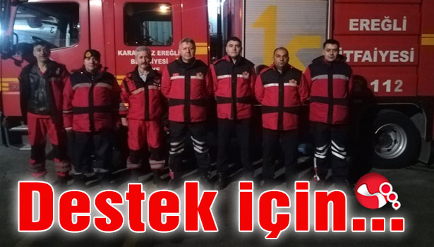 Kdz. Ereğli İtfaiyesi Elazığ'a destek için gidiyor...