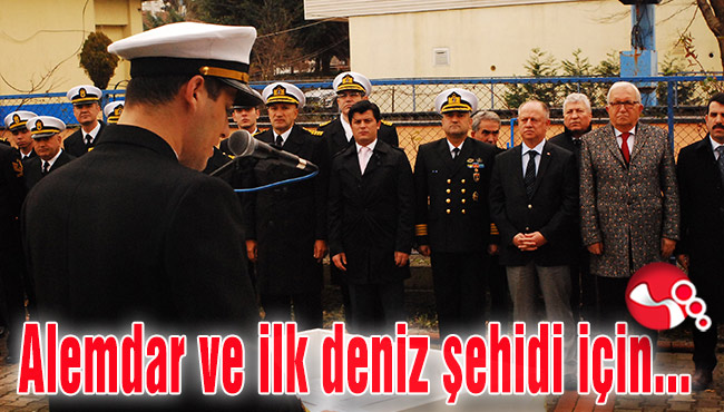 Alemdar ve ilk deniz şehidi için tören düzenlendi