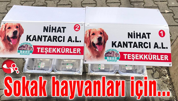 Sokak hayvanları için...
